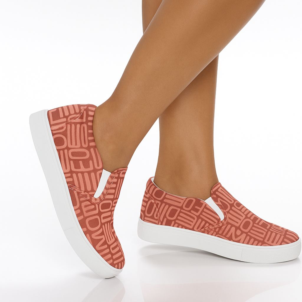 Women's slip-on canvas shoes