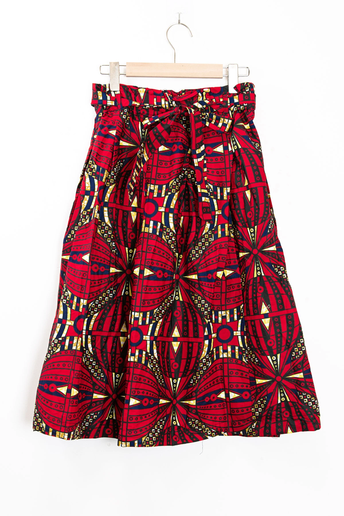 Cotton wax printed skirts