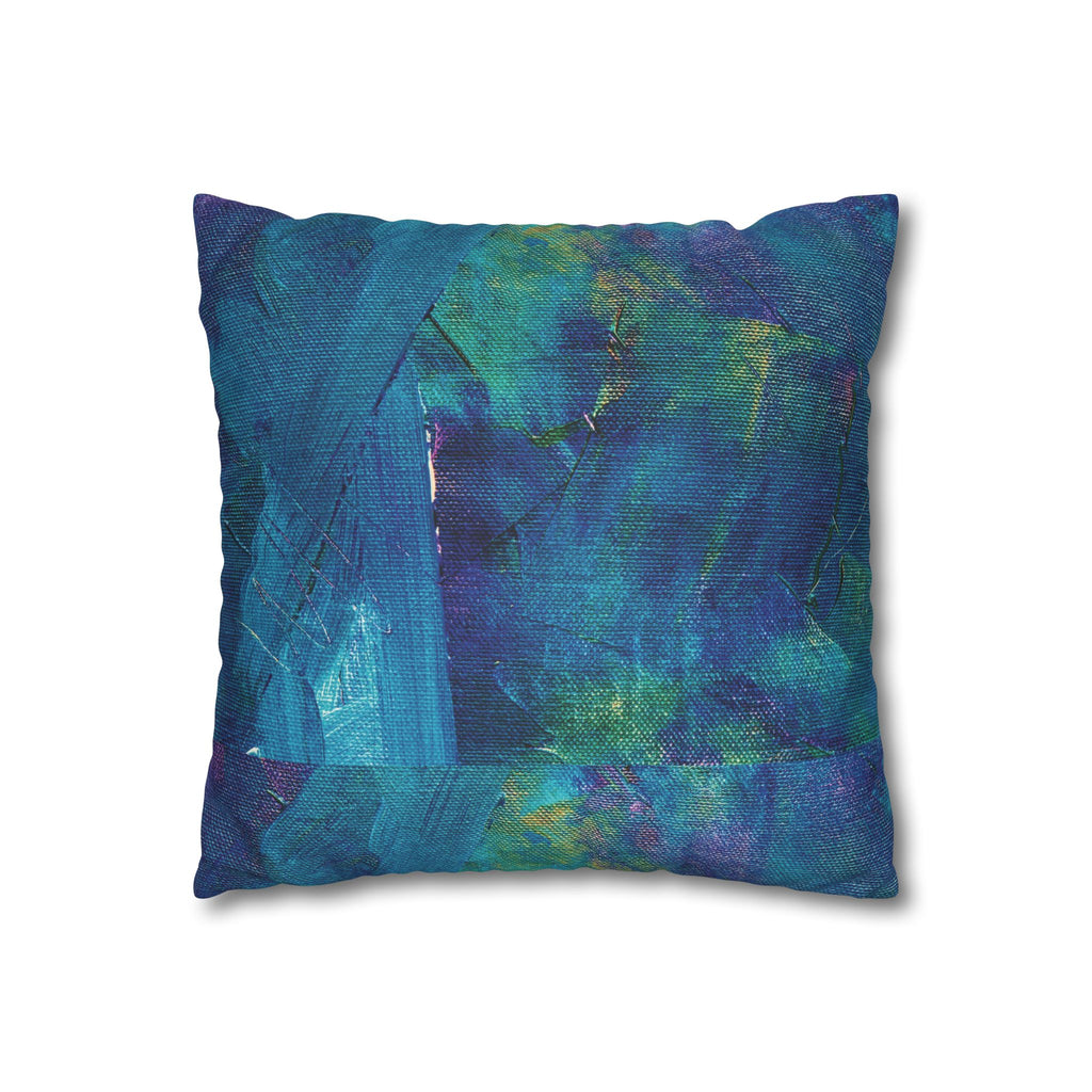 Quadratischer Kissenbezug aus Wildlederimitat