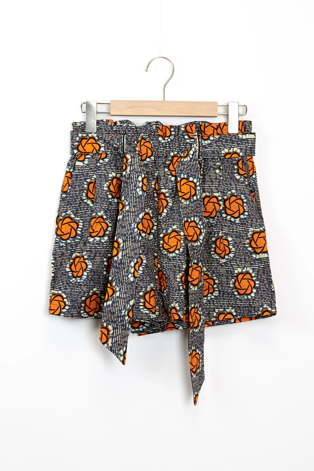 Cotton wax printed short