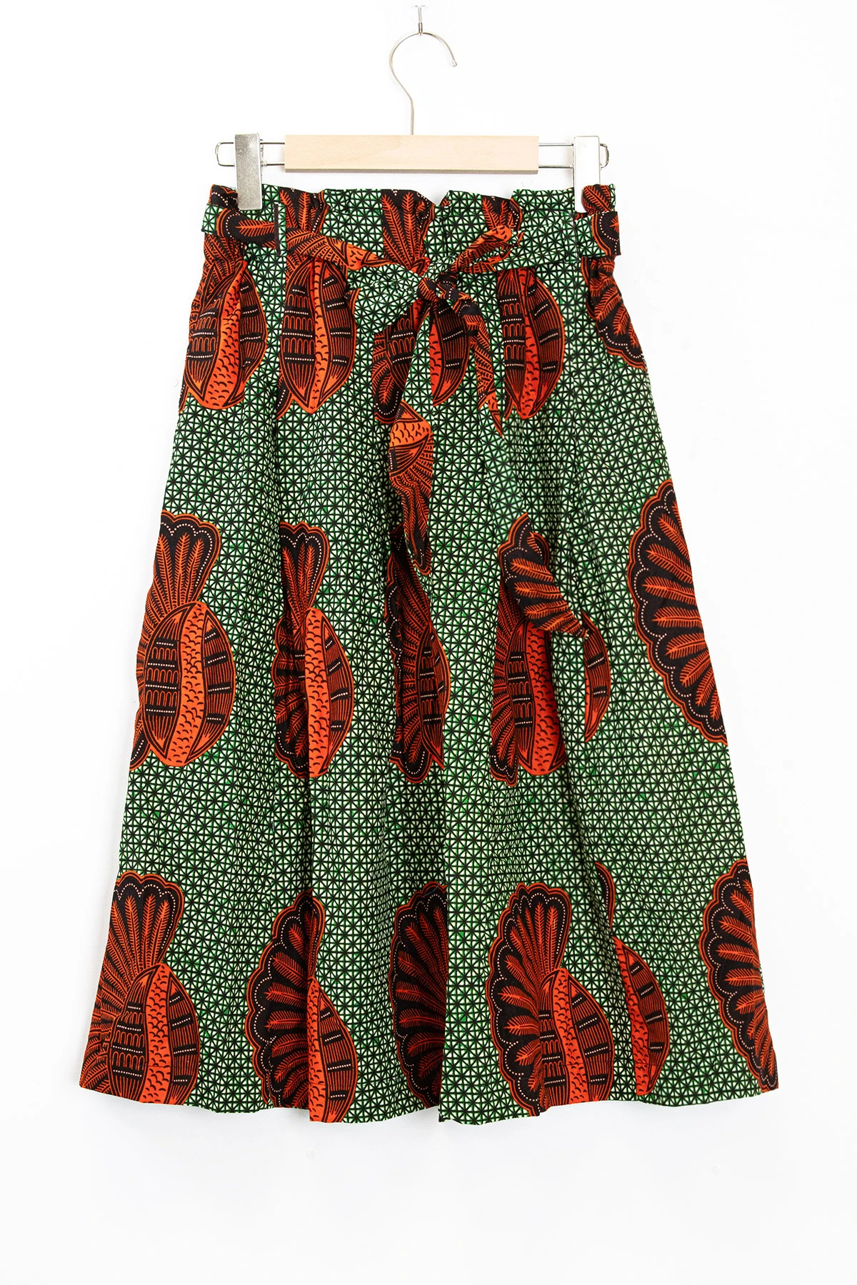 Cotton wax printed skirts