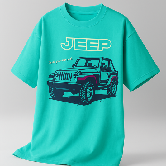 JEEP Crew-Neck Oversize T-shirt Unisex