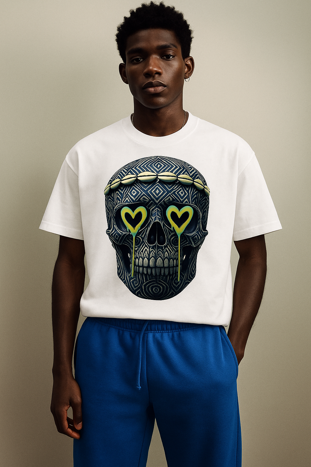 Gothic. Crew-Neck Oversize T-shirt