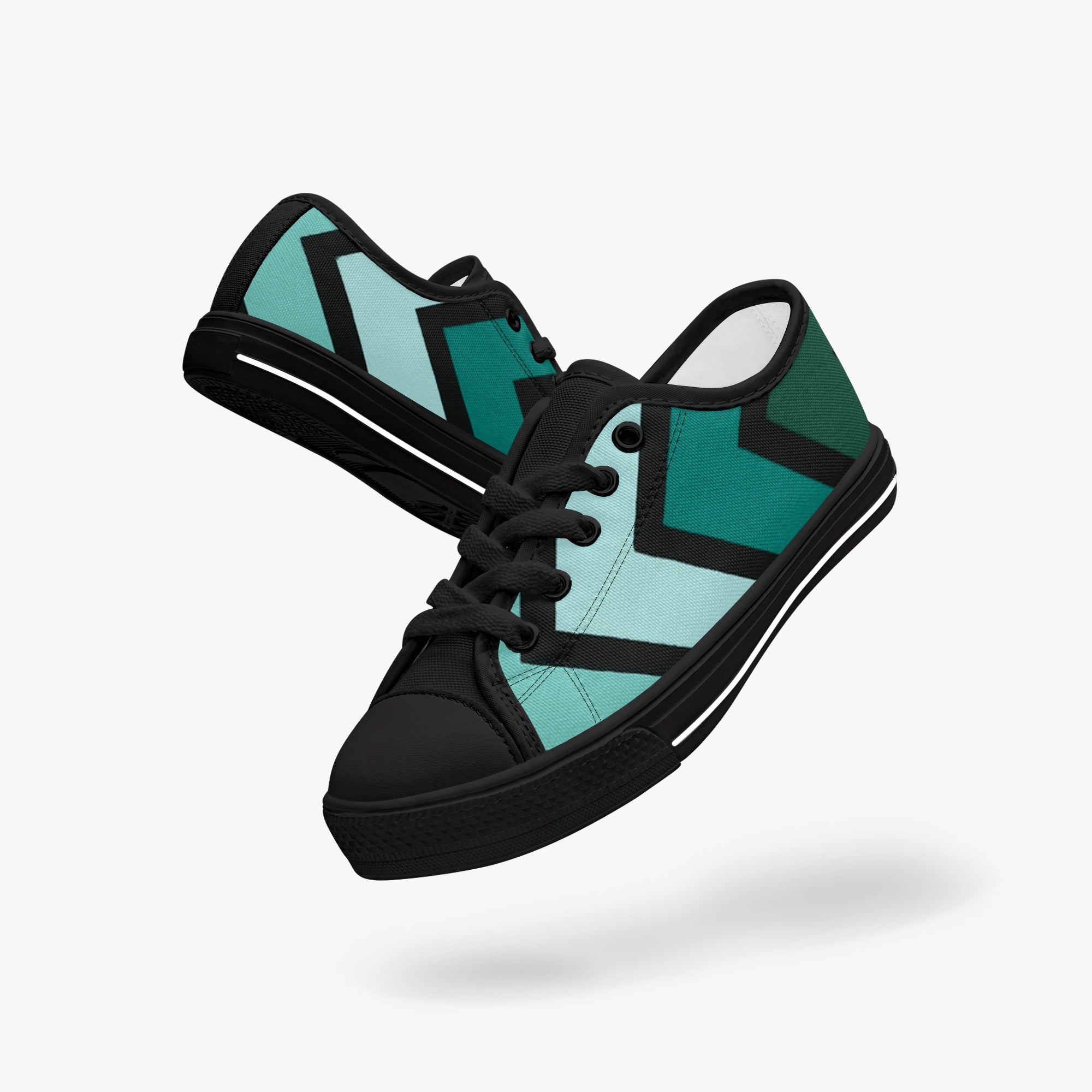 Chaussures basses en toile noire pour enfant