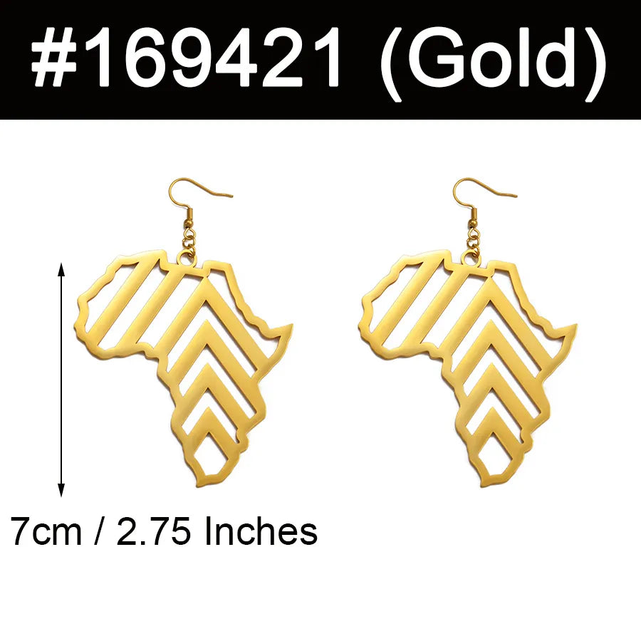 Afrika Karte Ohrringe