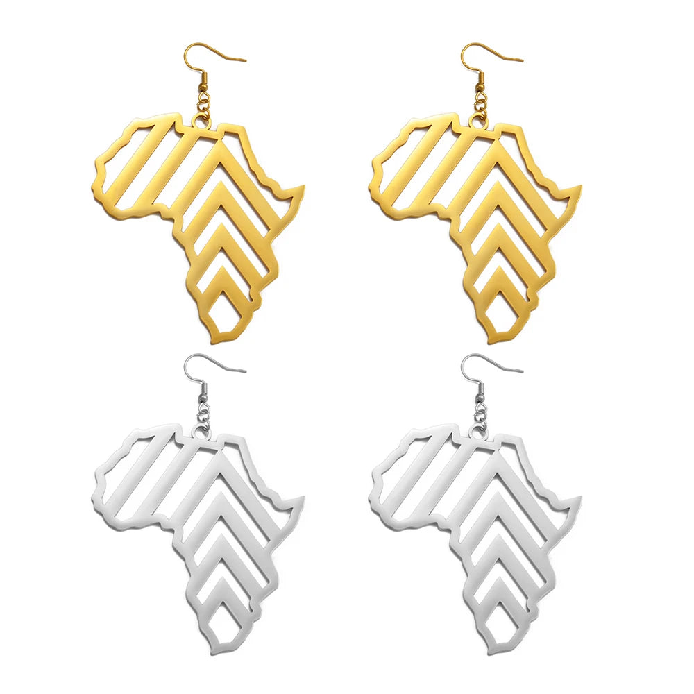 Afrika Karte Ohrringe