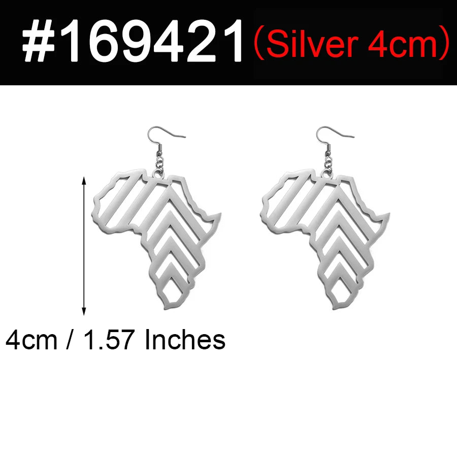 Afrika Karte Ohrringe