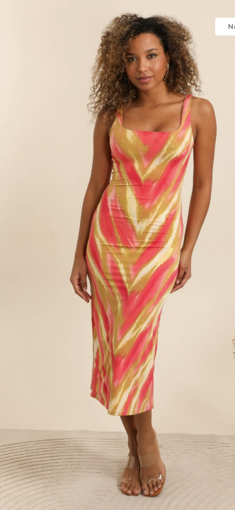Tie & Dye Midi Dress