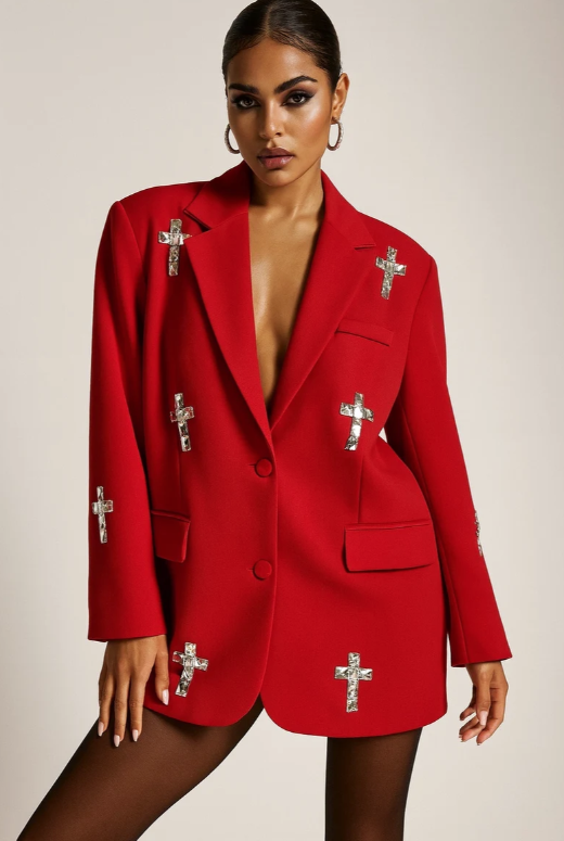Mochy Blazer – Élégance scintillante