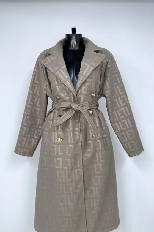 Trench Femme Élégant – XFashion Coat Automne/Hiver 2025