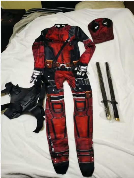 Costume Deadpool Enfant – Cosplay & Halloween 4pcs-Set