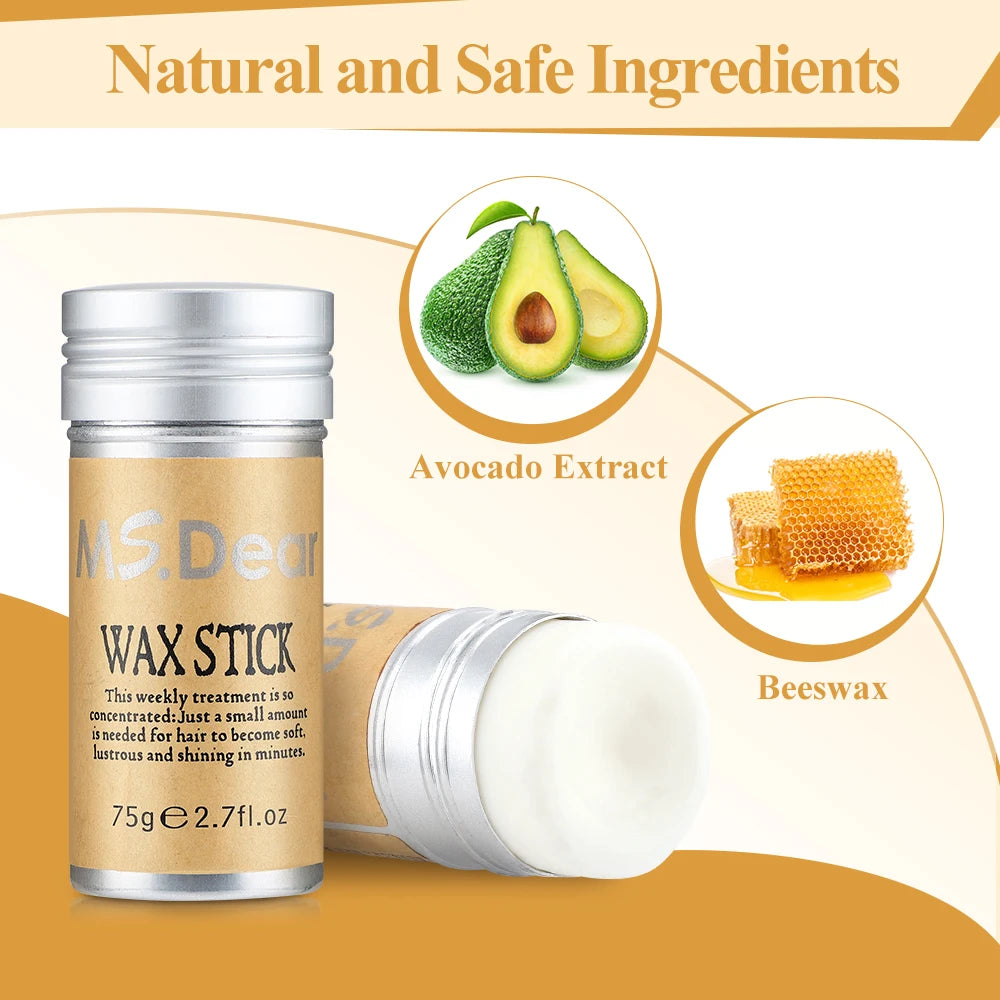 Professionelles Stickwachs, nicht fettend, für Männer und Frauen, gegen widerspenstiges Haar.