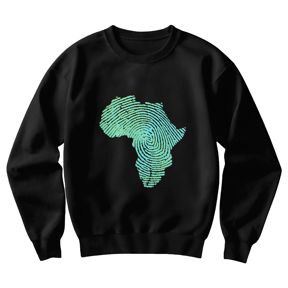 Unisex Rundhals-Sweatshirt mit Frontdruck AFRICA