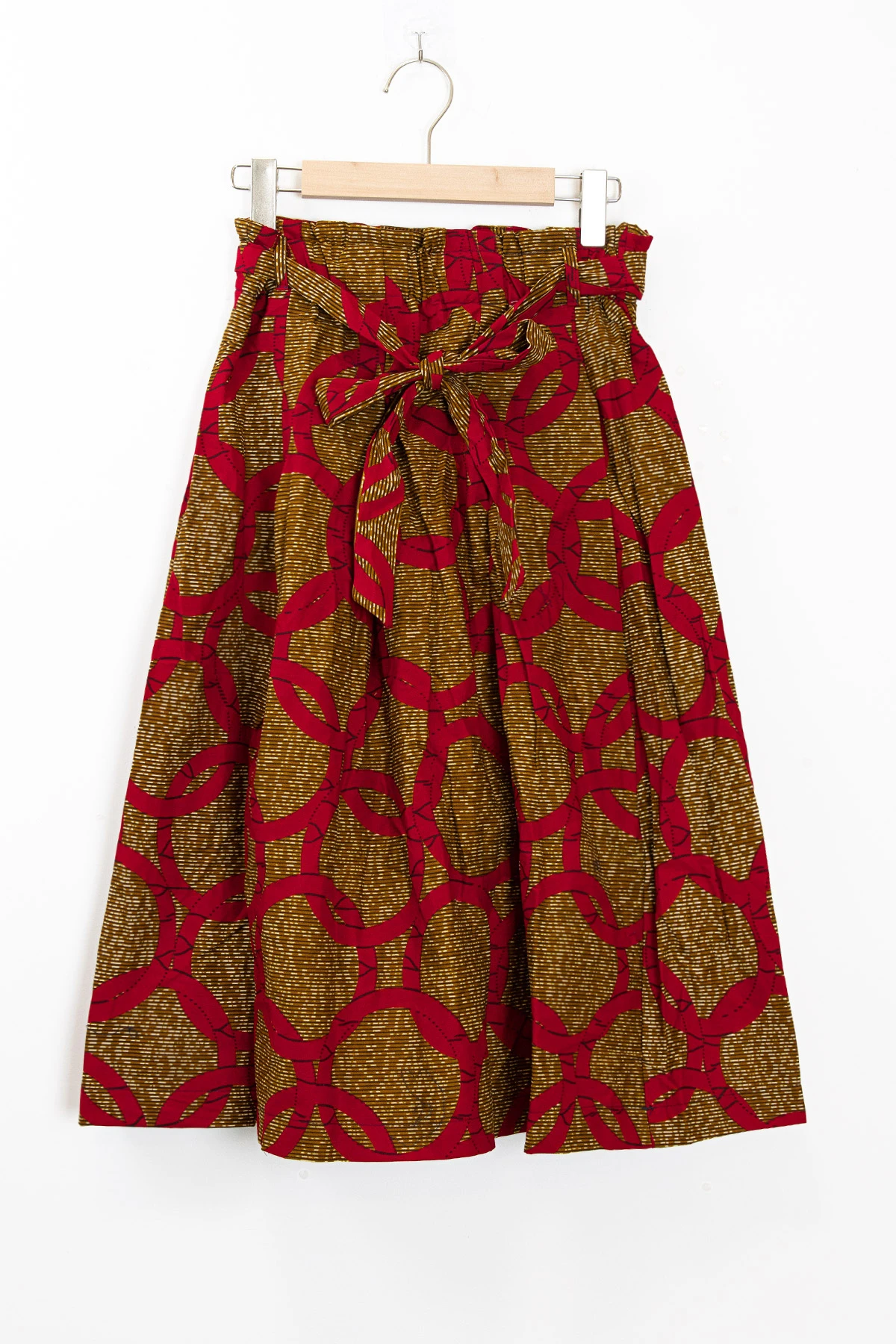 Cotton wax printed skirts