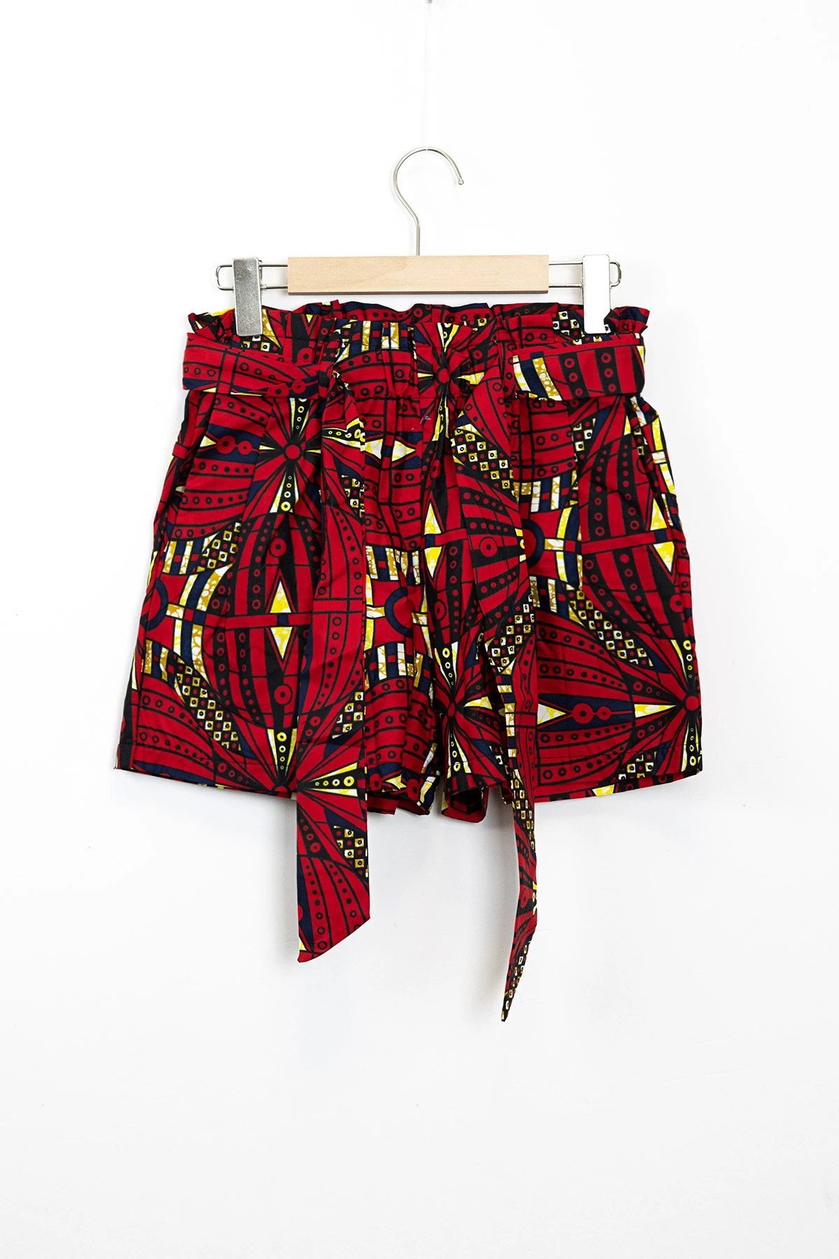 Cotton wax printed short