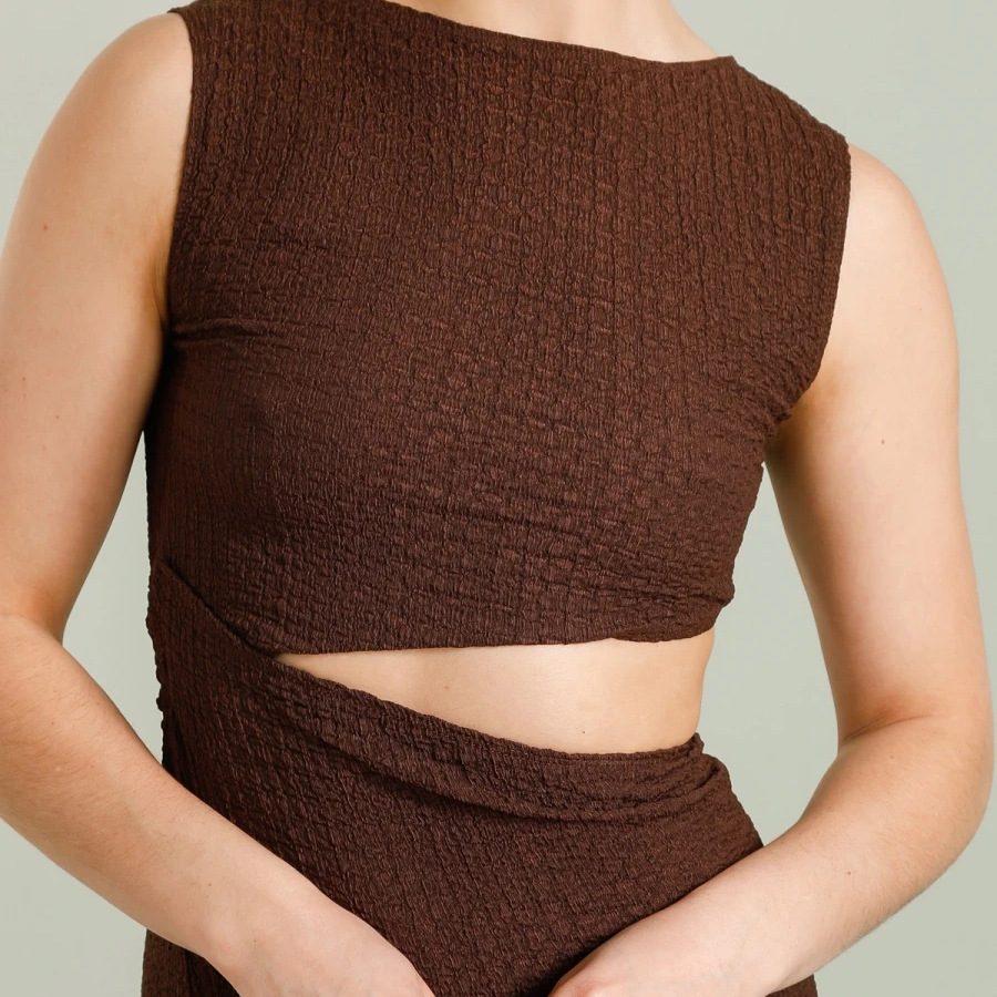 Sleeveless long dress